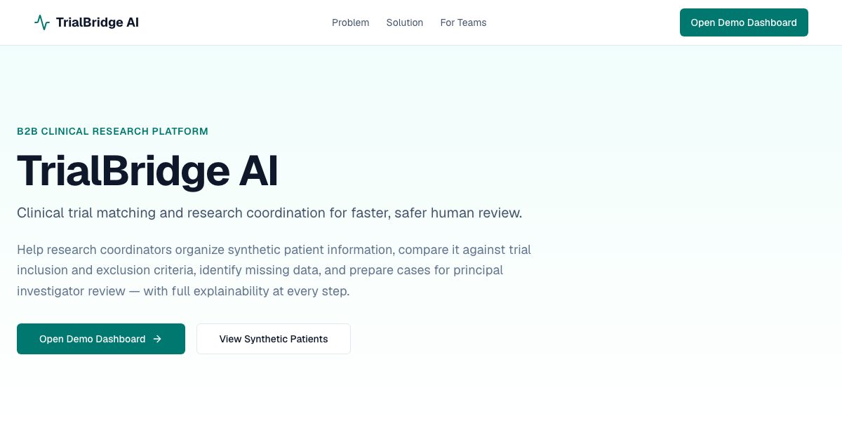 TrialBridge AI