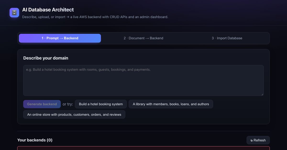 AI Database Architect