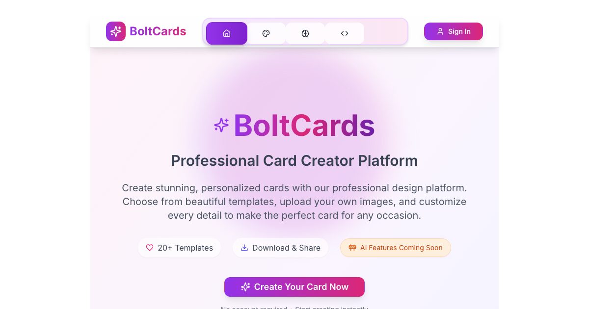 Bolt Special occasion Cards