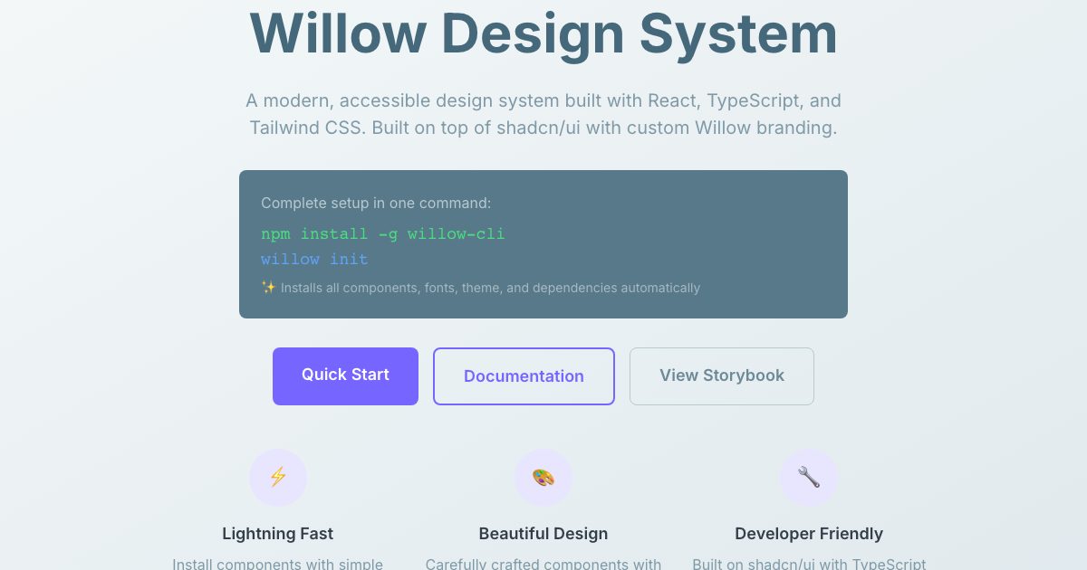 Willow Design System