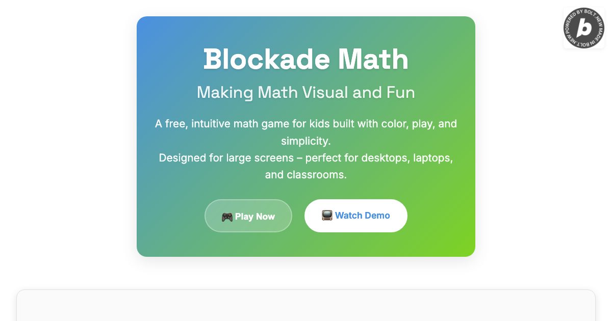 Blockade Math