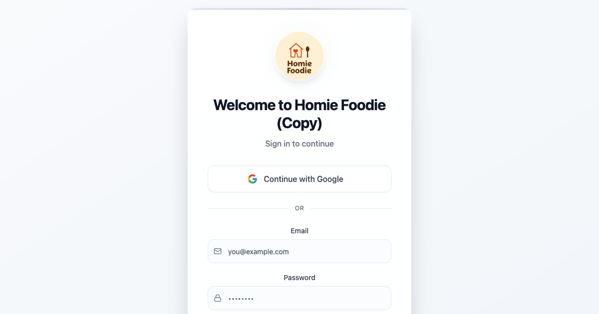 Homie foodie