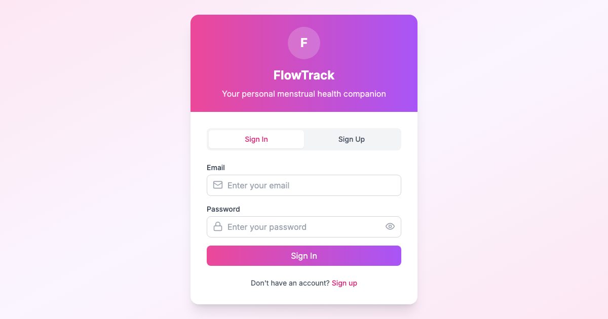 Flow tracker app