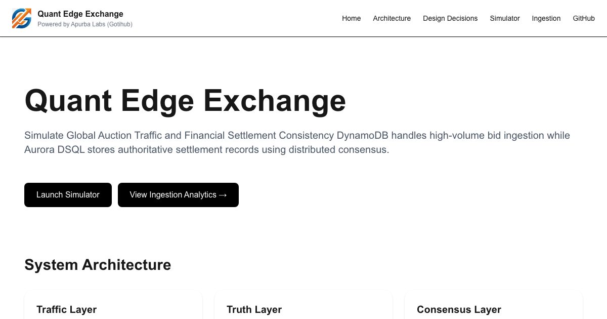 Quant Edge Exchange