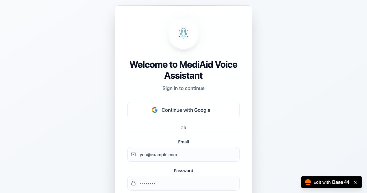MediAid Voice Assistant
